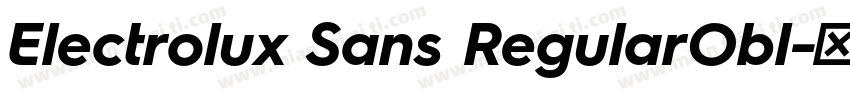 Electrolux Sans RegularObl字体转换
